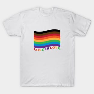 Love is Love Rainbow Flag - Philly T-Shirt